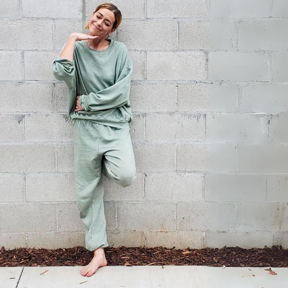 Sage Green Cotton Sweatpants