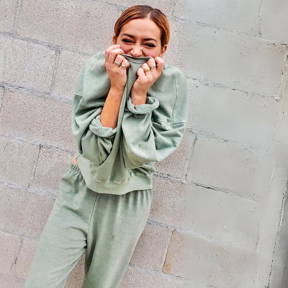 Sage Green Cotton Sweatpants