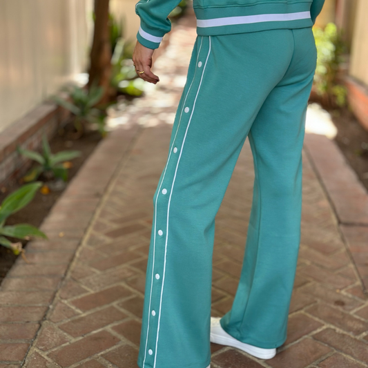 Teal Track Pants