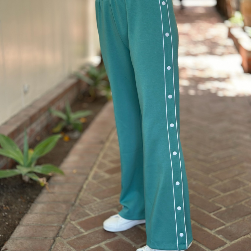 Teal Track Pants